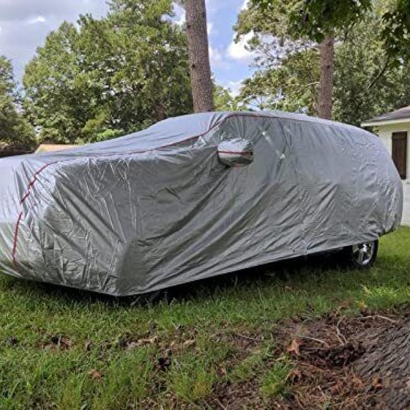 Tecoom Hard Shell Zipper Design Waterproof UV-Proof Windproof Car Cover NIB - Picture 5 of 13